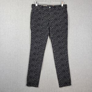 Pilcro & The Letterpress Black Serif Corduroy Skinny Pants Women's 28 Stretch